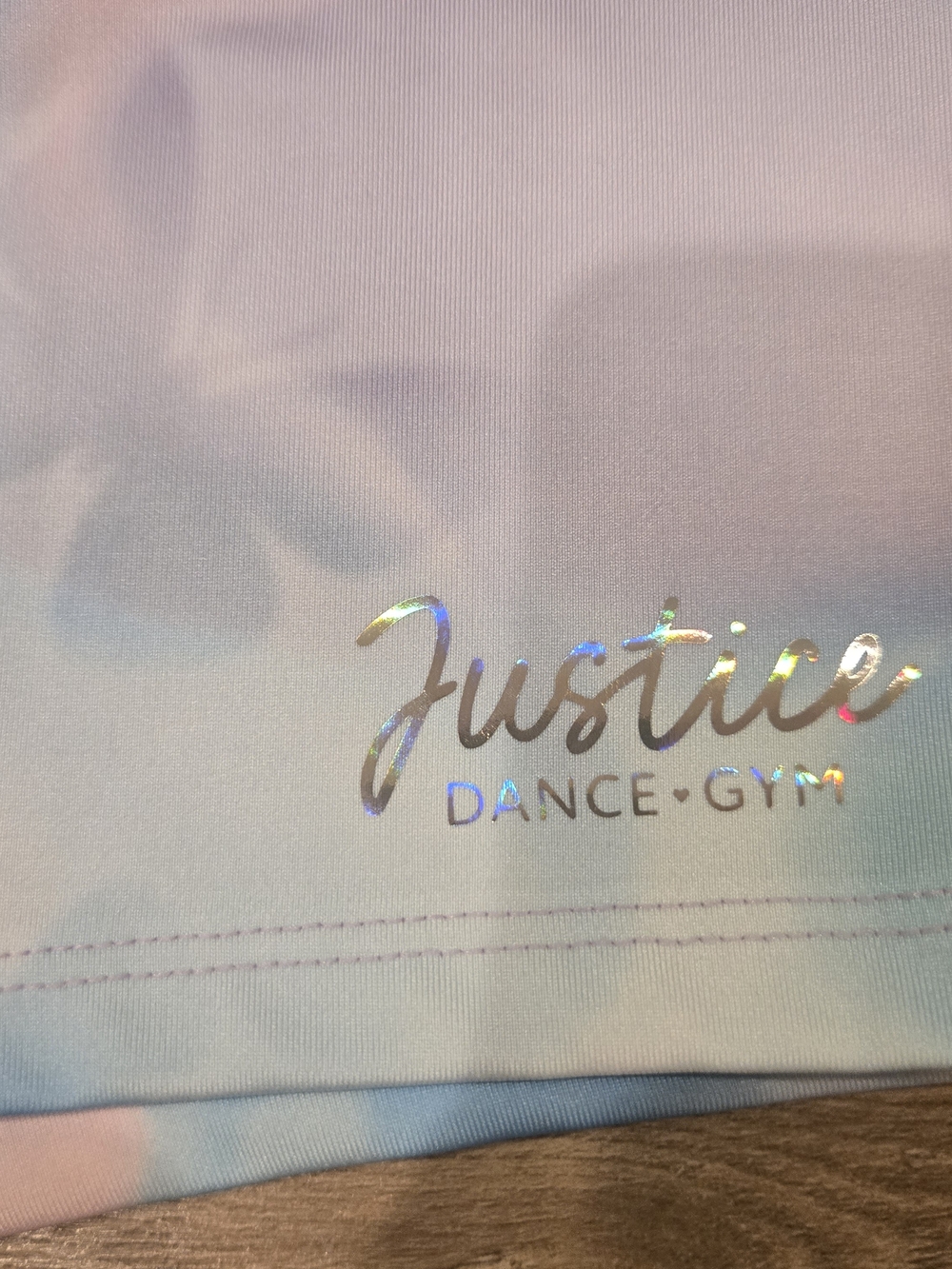🌻 Justice Girls Cinch Waistband Shortie Tie Dye Pastel Butterfly Size L 12/14 - Picture 4 of 10